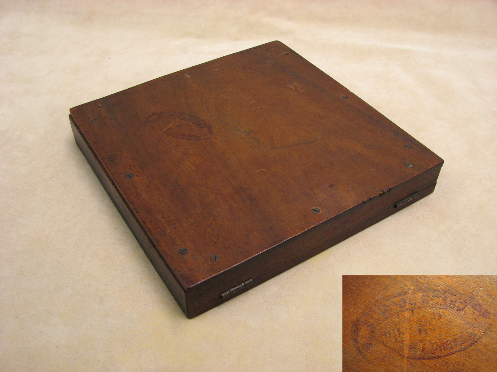 Late 19th century School Board For London desktop compass signed Hooper London